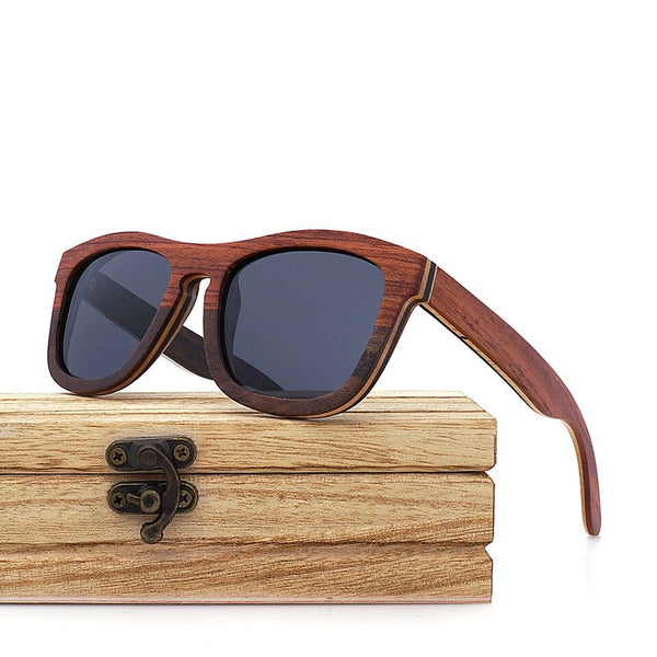 Lunettes de Soleil en Bois | Homme | Double Walnut - L'esprit Bois