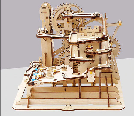 Puzzle 3d bois  Circuit à billes Tower Coaster - Golemites - Rokr