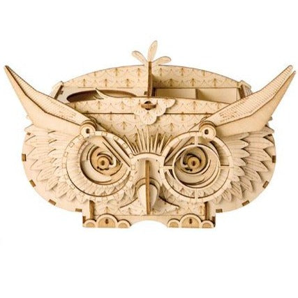 Porte Crayon Hibou Puzzle 3D Bois DIY